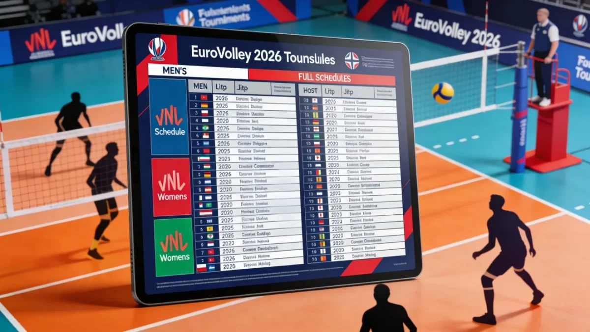 EuroVolley 2026: опубликован полный график турнира мужчин и женщин
