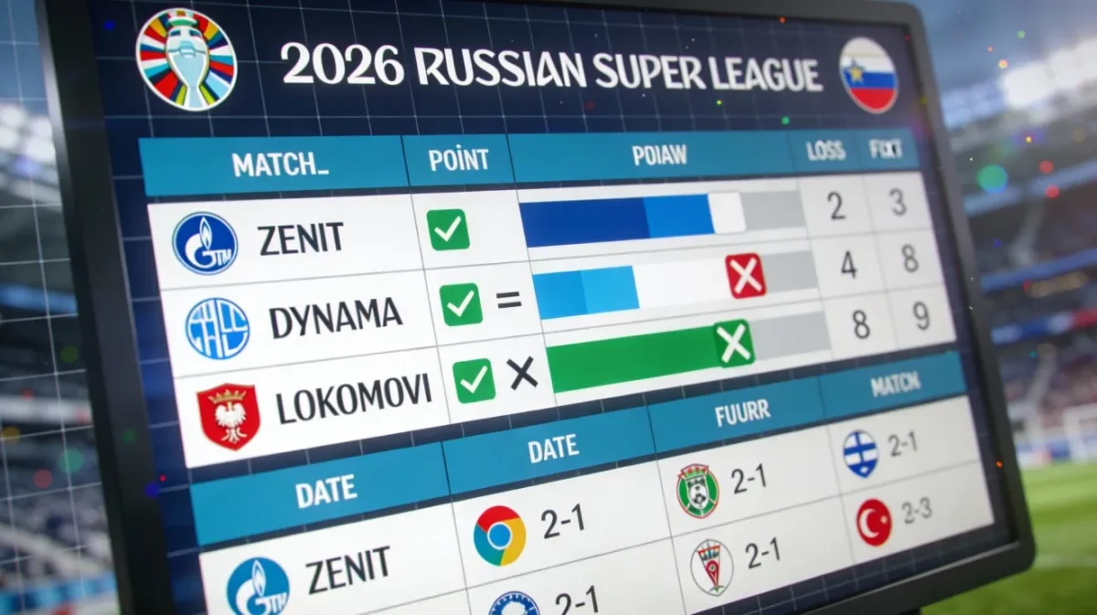 Суперлига России-2026: результаты, турнирная таблица и ближайшие матчи «Зенита», «Динамо» и «Локомотива»